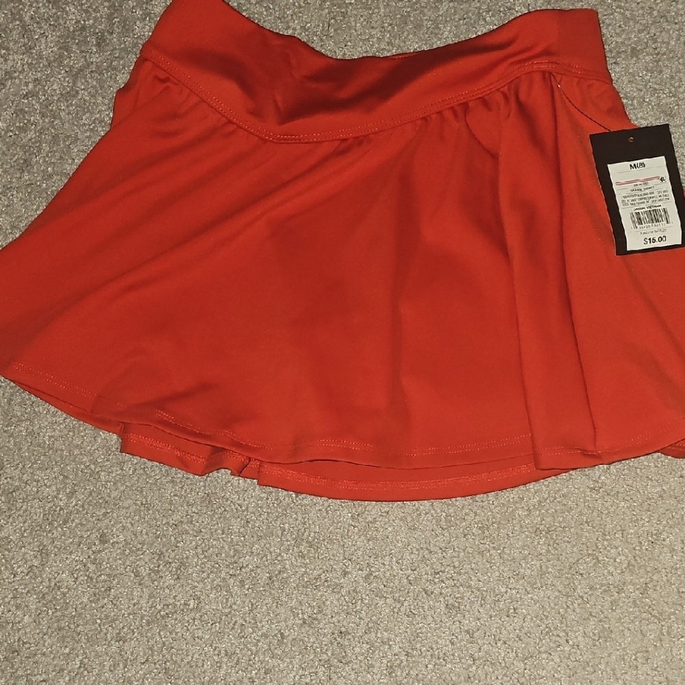 Art Class Bright Red Skater Skirt
